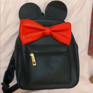 Super cute Mickey ear mini Backpack with bow